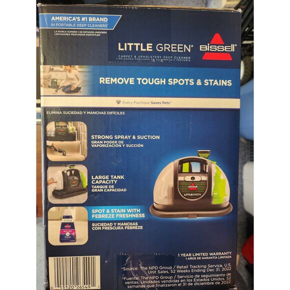 Bissell Little Green Carpet Cleaner - Picture 3 of 5